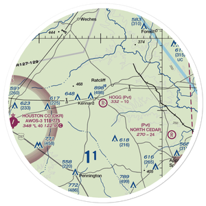 Hogg Field (TS99) VFR Sectional Sticker (30 mile)
