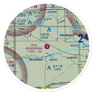 Boardman Airfield (NE83) VFR Sectional Sticker (20 mile)