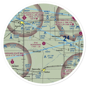 Boardman Airfield (NE83) VFR Sectional Sticker (30 mile)