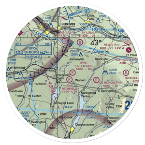 T & C Acres Airport (12NY) VFR Sectional Sticker (30 mile)