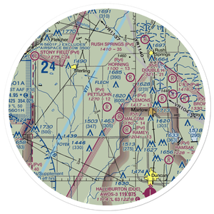 Pettijohn Acres Landing (84OK) VFR Sectional Sticker (30 mile)