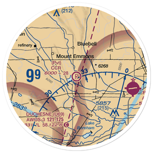 CCR Field (UT27) VFR Sectional Sticker (20 mile)