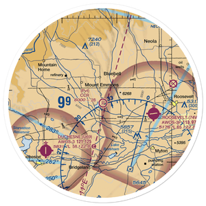 CCR Field (UT27) VFR Sectional Sticker (30 mile)