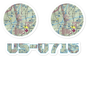 Pegasus Airpark (74OK) VFR Sectional Sticker Pack