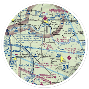 Etna Airport (2AR1) VFR Sectional Sticker (30 mile)