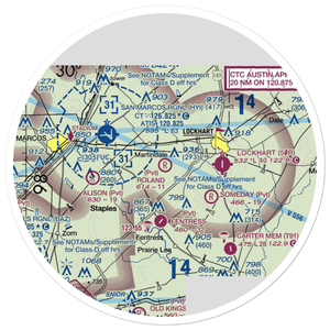 Roland Ranch Airport (30TS) VFR Sectional Sticker (30 mile)