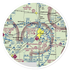 Berg Field (OH98) VFR Sectional Sticker (30 mile)