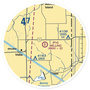 Helling Airport (CO08) VFR Sectional Sticker (20 mile)