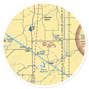Helling Airport (CO08) VFR Sectional Sticker (30 mile)
