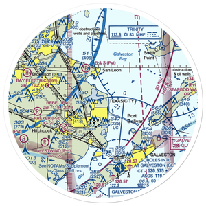 Matt Doyle Airpark (55TE) VFR Sectional Sticker (30 mile)