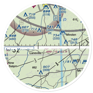 2C Ranch Airport (10TS) VFR Sectional Sticker (20 mile)