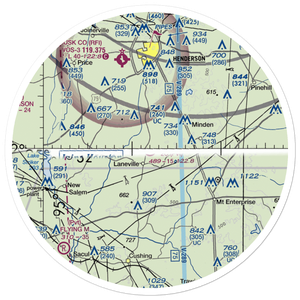 2C Ranch Airport (10TS) VFR Sectional Sticker (30 mile)