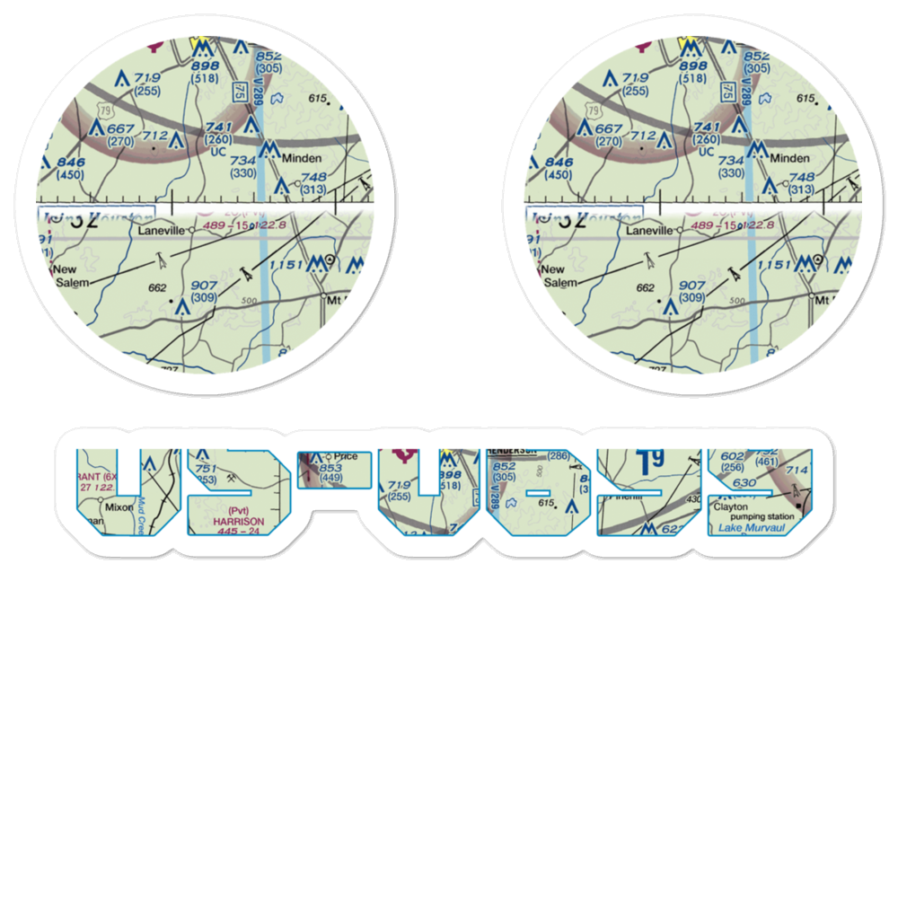 2C Ranch Airport (10TS) VFR Sectional Sticker Pack 