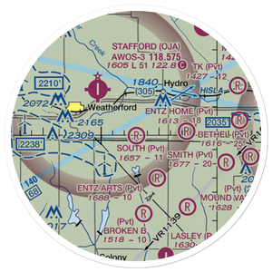 South Farm Airport (32OK) VFR Sectional Sticker (20 mile)