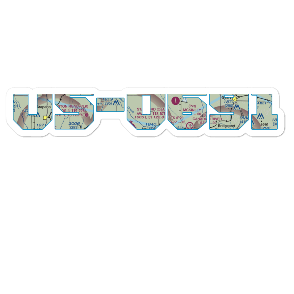 South Farm Airport (32OK) VFR Sectional Sticker 