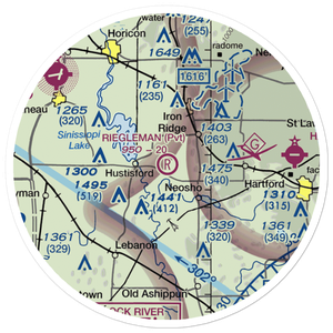 Riegleman Field (58WI) VFR Sectional Sticker (20 mile)