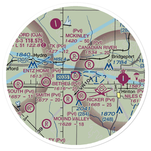 Bethel Field (OK61) VFR Sectional Sticker (20 mile)