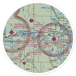 Bethel Field (OK61) VFR Sectional Sticker (30 mile)