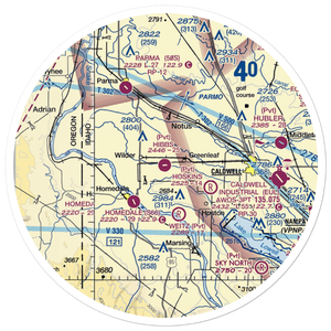 Hibbs Airport (ID97) VFR Sectional Sticker (30 mile)