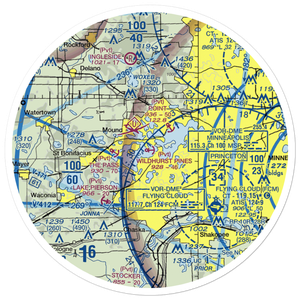 Wildhurst Pines Seaplane Base (1MN4) VFR Sectional Sticker (30 mile)