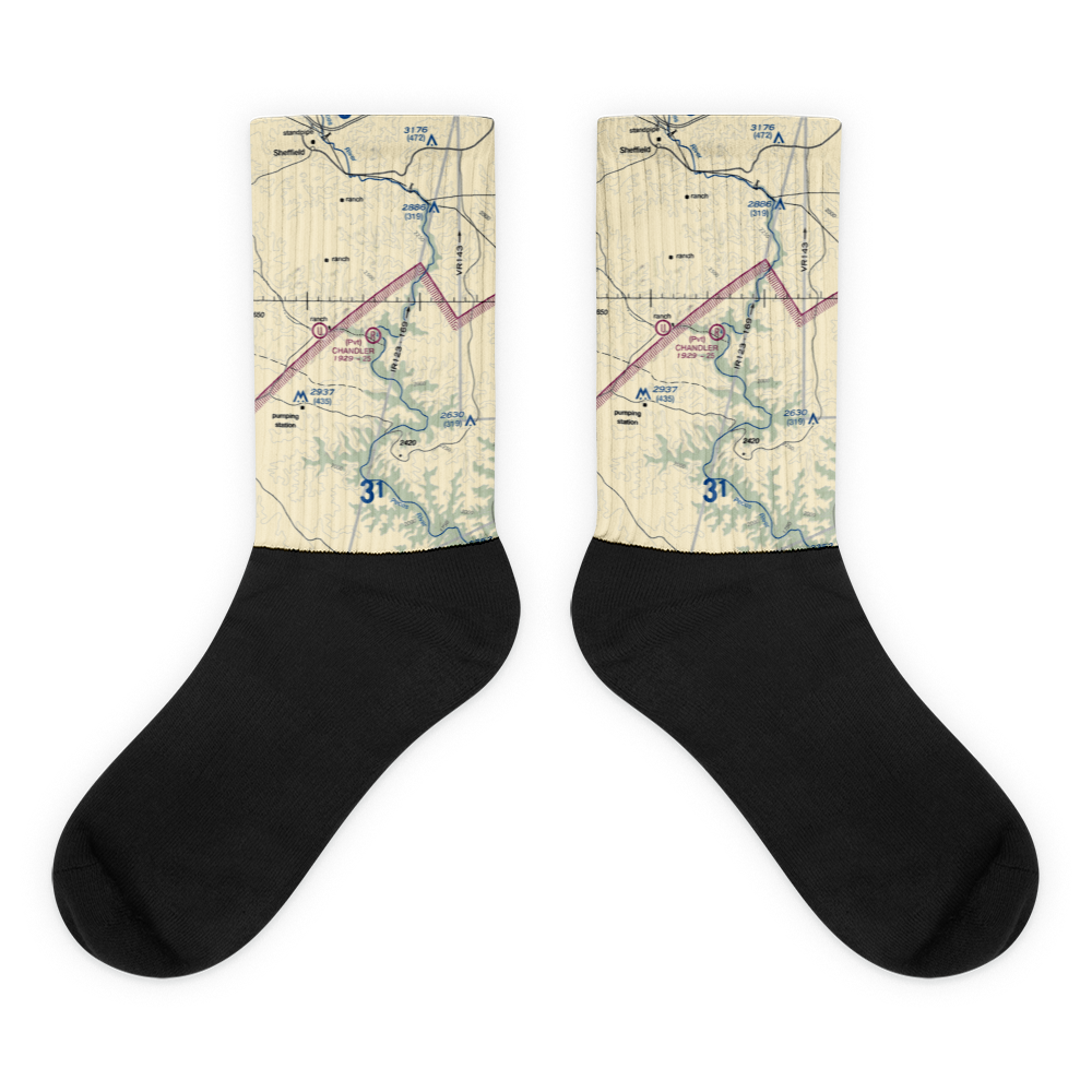 Chandler Ranch Airport (US-0661) VFR Sectional Socks 