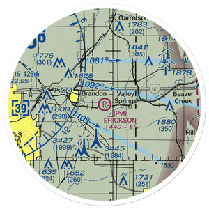 Erickson Intergalactic Airport (SD73) VFR Sectional Sticker (20 mile)