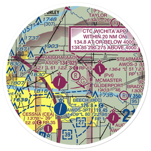 McMaster Gliderport (29KS) VFR Sectional Sticker (20 mile)