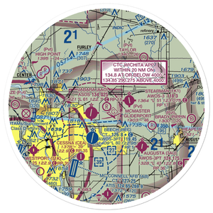 McMaster Gliderport (29KS) VFR Sectional Sticker (30 mile)