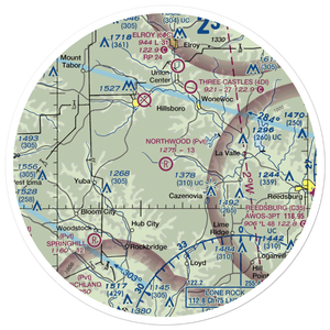 Northwood Airstrip (WI54) VFR Sectional Sticker (30 mile)