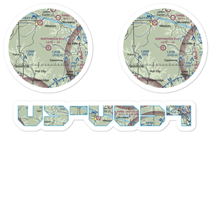 Northwood Airstrip (WI54) VFR Sectional Sticker Pack