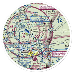 Shockly Field (2MS3) VFR Sectional Sticker (30 mile)
