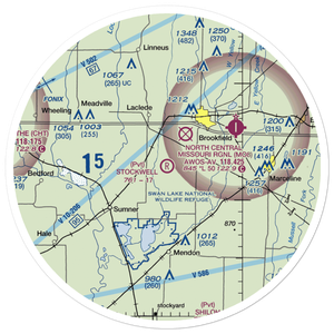 Stockwell Field (MU03) VFR Sectional Sticker (30 mile)