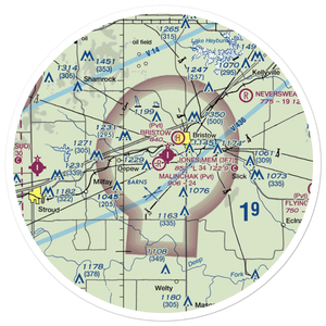 Malinchak Private Airport (OK69) VFR Sectional Sticker (30 mile)