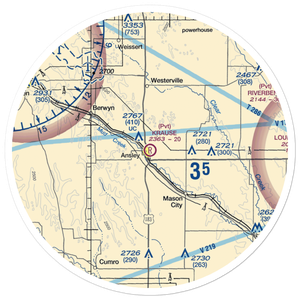 Krause Private Airport (NE45) VFR Sectional Sticker (30 mile)
