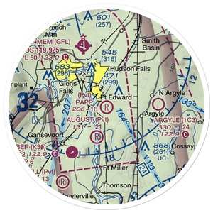 Papp Airpark (16NY) VFR Sectional Sticker (20 mile)