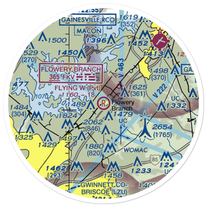 The Flying W Ranch Airport (GA01) VFR Sectional Sticker (20 mile)