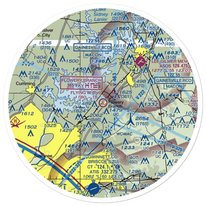 The Flying W Ranch Airport (GA01) VFR Sectional Sticker (30 mile)