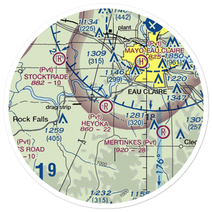 Heyoka Field (53WI) VFR Sectional Sticker (20 mile)