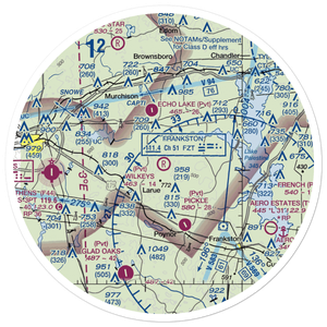 Wilkeys Airport (TA50) VFR Sectional Sticker (30 mile)