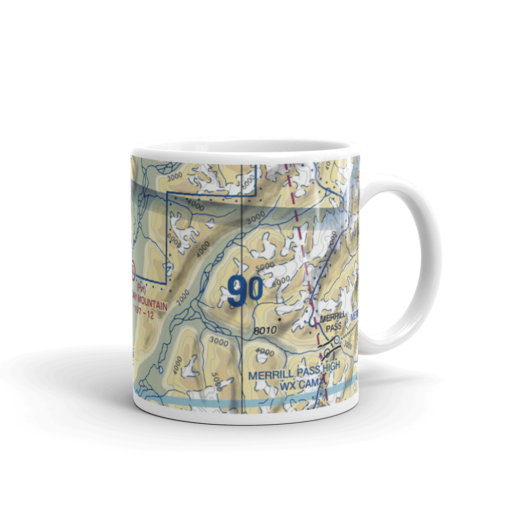 Stony Mountain Lodge Airport (AK53) VFR Sectional  Mug 