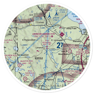 Limerick Airport (US-0600) VFR Sectional Sticker (30 mile)