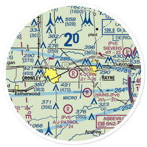 K-John Airport (20LS) VFR Sectional Sticker (20 mile)