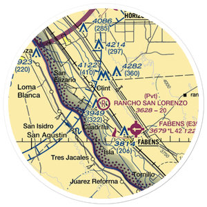 Rancho San Lorenzo Airport (TA62) VFR Sectional Sticker (20 mile)