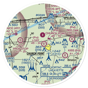 Lost Airfield (71LA) VFR Sectional Sticker (20 mile)