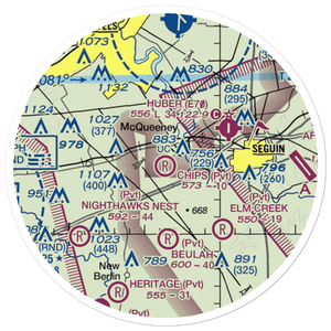Chips Airport (TA85) VFR Sectional Sticker (20 mile)