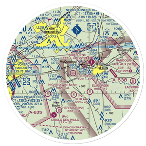 Chips Airport (TA85) VFR Sectional Sticker (30 mile)