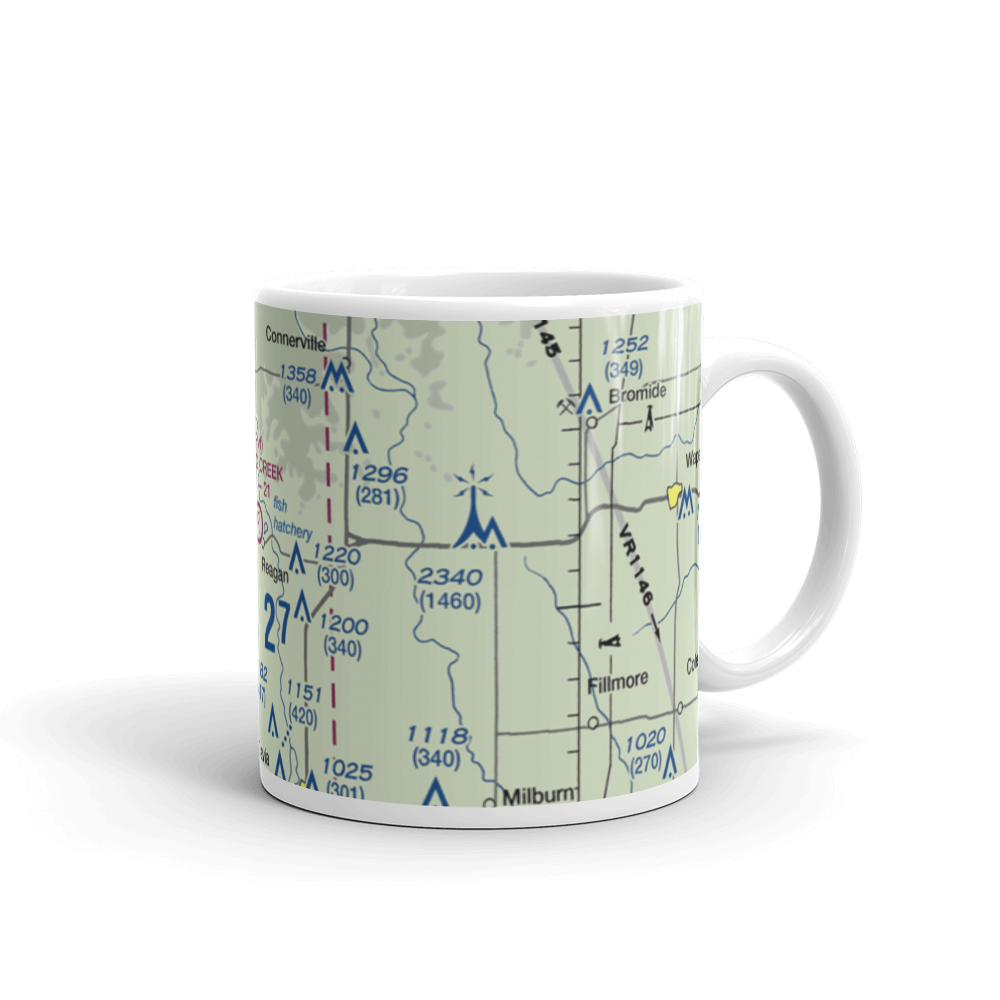 Spring Creek Ranch Airport (73OK) VFR Sectional  Mug 