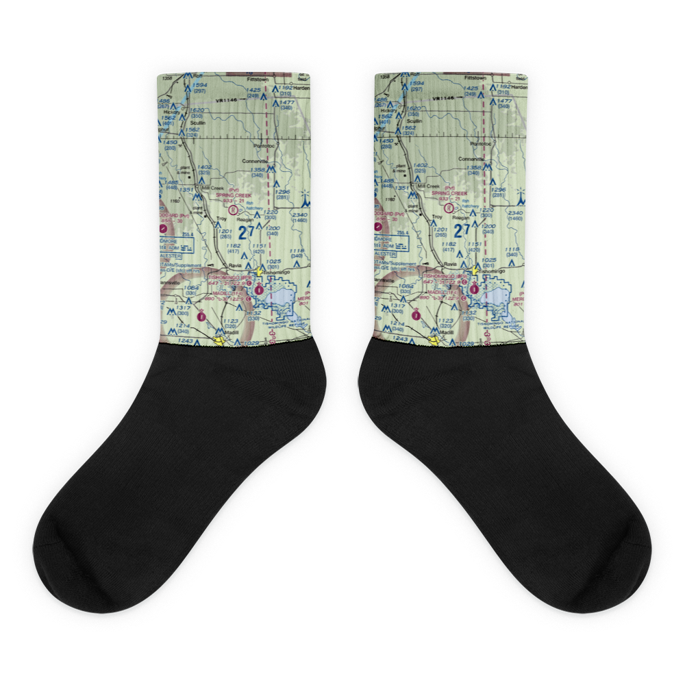 Spring Creek Ranch Airport (73OK) VFR Sectional Socks 