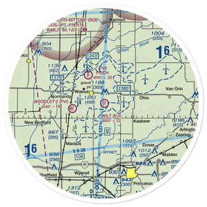Wilt RLA Airport (IL76) VFR Sectional Sticker (30 mile)