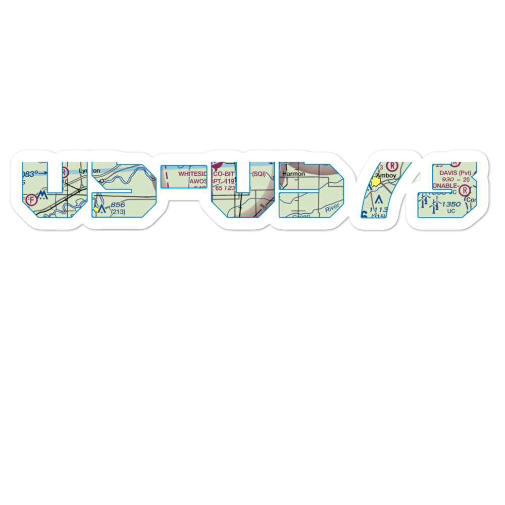 Fisch RLA Airport (IL83) VFR Sectional Sticker 